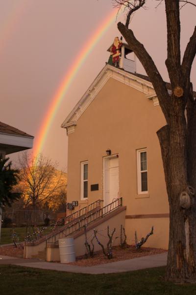 Rainbow over City Hall - BlueDesertPhoto